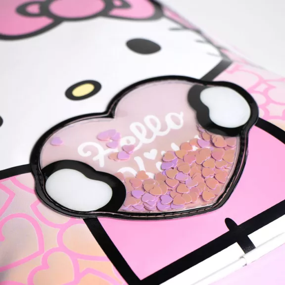 Hello Kitty Heart hologrammos hátizsák, táska 32 cm