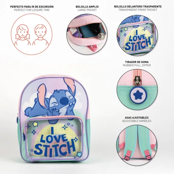 Disney Lilo és Stitch, A csillagkutya Universe hátizsák, táska 30 cm