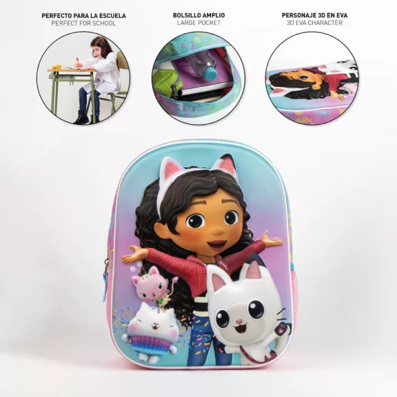 Gabi babaháza Fun 3D hátizsák, táska 31 cm