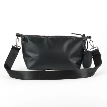   Hello Kitty Black Kuromi táska, oldaltáska pénztárcával 27 cm