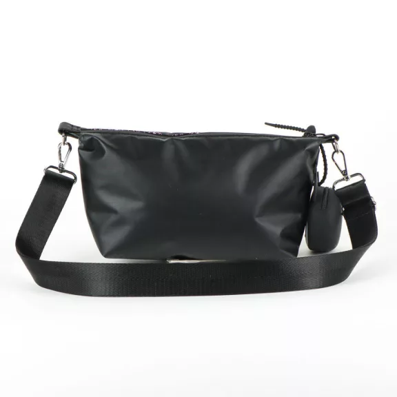 Hello Kitty Black Kuromi táska, oldaltáska pénztárcával 27 cm