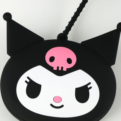 Hello Kitty Black Kuromi táska, oldaltáska pénztárcával 27 cm