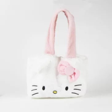   Hello Kitty White plüss shopping bag, bevásárlótáska 30 cm