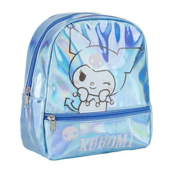 Hello Kitty Kuromi Iridescent hologrammos hátizsák, táska 23 cm Hello Kitty Kuromi Iridescent hologrammos hátizsák, táska 23 cm
