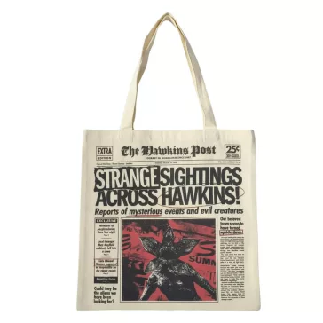   Stranger Things Hawkins shopping bag, bevásárlótáska 40 cm