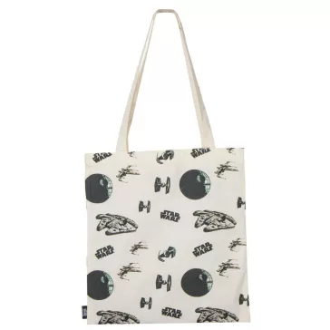 Star Wars Black shopping bag, bevásárlótáska 40 cm