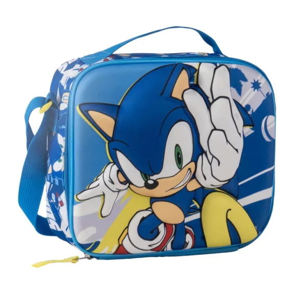 Sonic a sündisznó Power Run 3D thermo uzsonnás táska 26 cm Sonic a sündisznó Power Run 3D thermo uzsonnás táska 26 cm