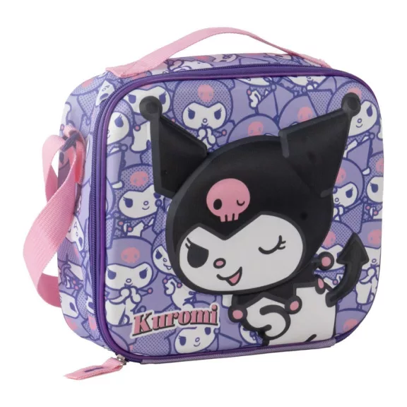 Hello Kitty Little Rebel 3D thermo uzsonnás táska 24 cm Hello Kitty Little Rebel 3D thermo uzsonnás táska 24 cm