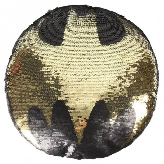 Batman Symbol átfordítható flitteres formapárna 30 cm Batman Symbol átfordítható flitteres formapárna 30 cm