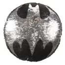 Batman Symbol átfordítható flitteres formapárna 30 cm Batman Symbol átfordítható flitteres formapárna 30 cm