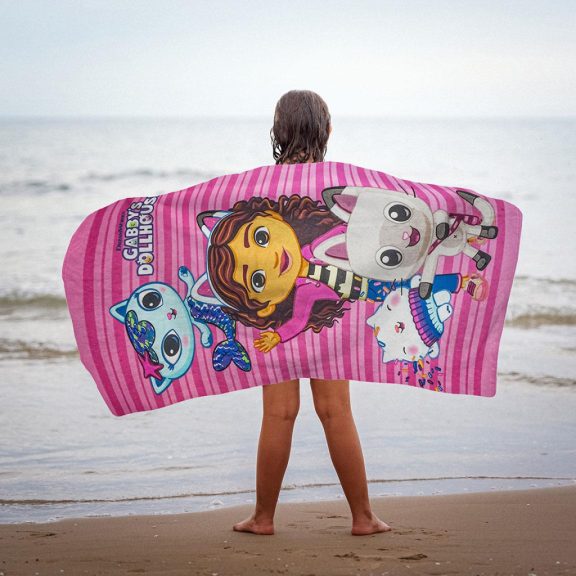 Gabi babaháza Pink törölköző, tornazsák, baseball sapka szett