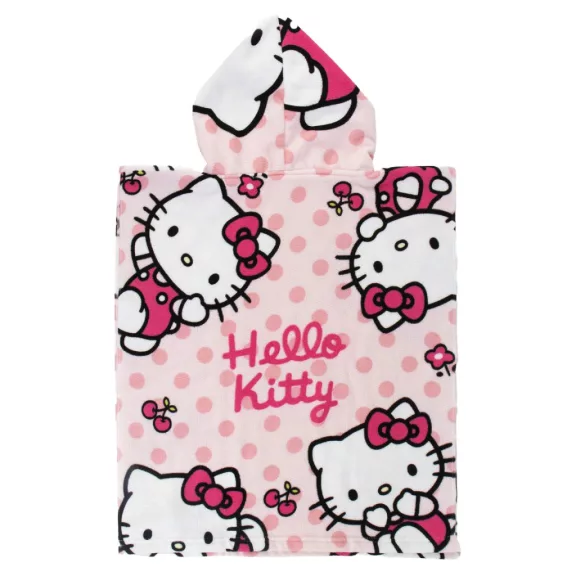 Hello Kitty Cherry strand törölköző poncsó 50x115 cm (Fast Dry) Hello Kitty Cherry strand törölköző poncsó 50x115 cm (Fast Dry)