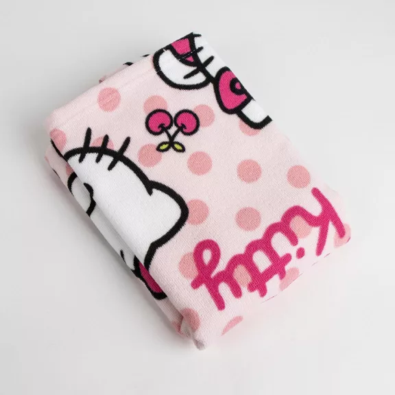 Hello Kitty Cherry strand törölköző poncsó 50x115 cm (Fast Dry)