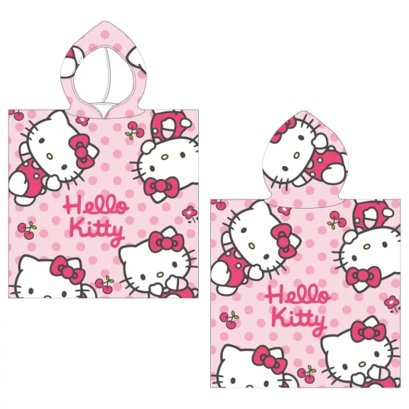 Hello Kitty Cherry strand törölköző poncsó 50x115 cm (Fast Dry)