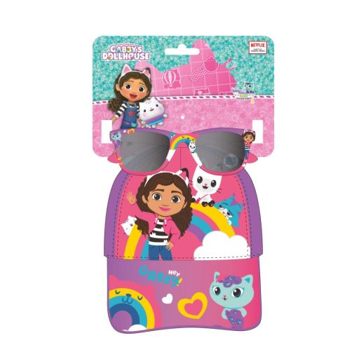 Gabi babaháza Rainbow napszemüveg és baseball sapka szett