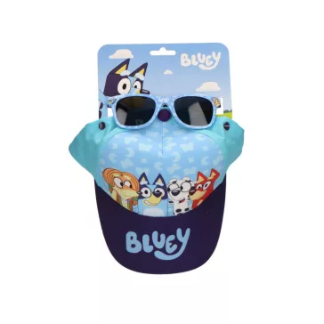 Bluey Blue Team napszemüveg és baseball sapka szett