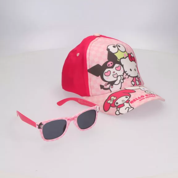 Hello Kitty Friends napszemüveg és baseball sapka szett