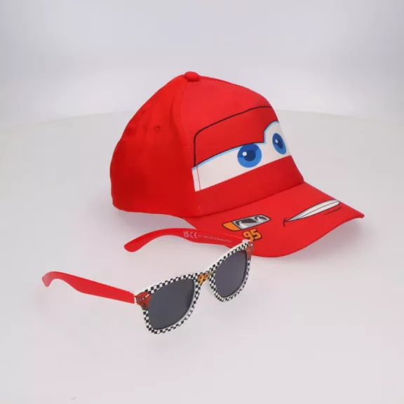 Disney Verdák Red Smile napszemüveg és baseball sapka szett
