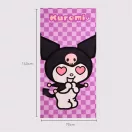 Hello Kitty Kuromi Heart fürdőlepedő, strand törölköző 70x140cm (Fast Dry) Hello Kitty Kuromi Heart fürdőlepedő, strand törölköző 70x140cm (Fast Dry)