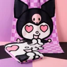 Hello Kitty Kuromi Heart fürdőlepedő, strand törölköző 70x140cm (Fast Dry) Hello Kitty Kuromi Heart fürdőlepedő, strand törölköző 70x140cm (Fast Dry)