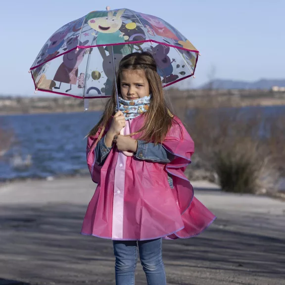 Peppa malac Buddies gyerek átlátszó esernyő Ø71 cm