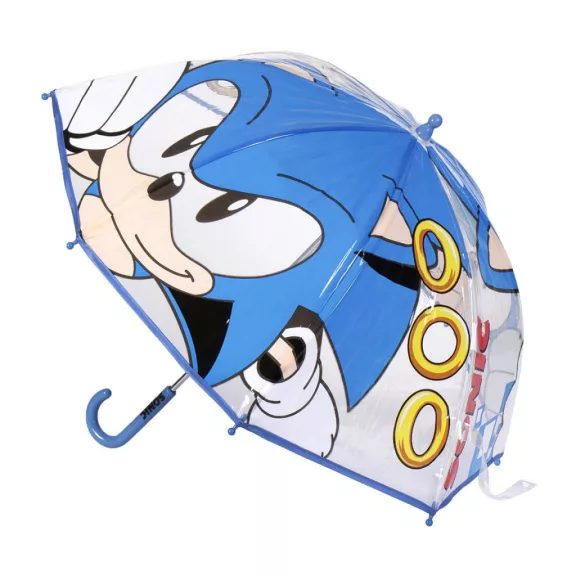 Sonic a sündisznó Ring gyerek átlátszó esernyő Ø71 cm Sonic a sündisznó Ring gyerek átlátszó esernyő Ø71 cm