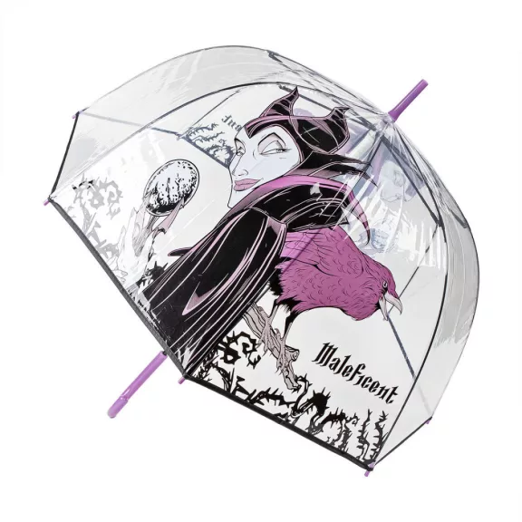 Disney Gonoszok Maleficent átlátszó esernyő Ø86 cm Disney Gonoszok Maleficent átlátszó esernyő Ø86 cm