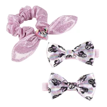 Disney Minnie Rainbow hajgumi és hajcsat szett 3 db-os