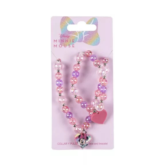 Disney Minnie Bubble gyöngyös nyaklánc és karkötő szett Disney Minnie Bubble gyöngyös nyaklánc és karkötő szett
