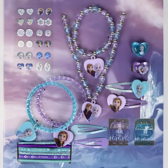 Disney Jégvarázs Sparkle ékszer és hajkiegészítő szett 30 db-os