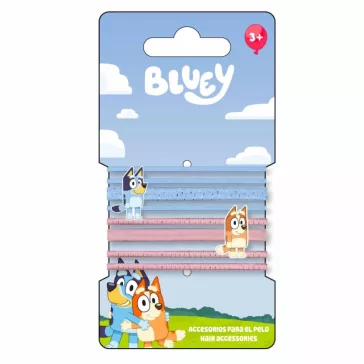 Bluey Happy Vibes hajgumi szett 8 db-os