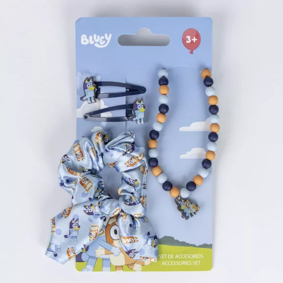 Bluey Happy Vibes nyaklánc és hajkiegészítő szett Bluey Happy Vibes nyaklánc és hajkiegészítő szett