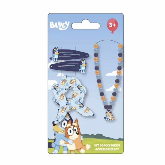 Bluey Happy Vibes nyaklánc és hajkiegészítő szett