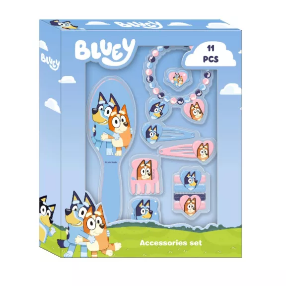 Bluey Happy Vibes hajkiegészítő szett 11 db-os Bluey Happy Vibes hajkiegészítő szett 11 db-os