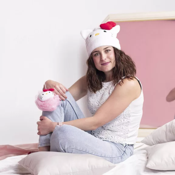 Hello Kitty White hajtörölköző
