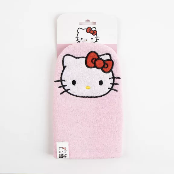 Hello Kitty Pink mosdókesztyű