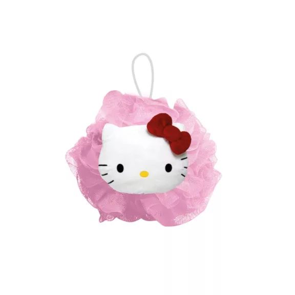 Hello Kitty Pink 3D fürdőszivacs, fürdőpamacs