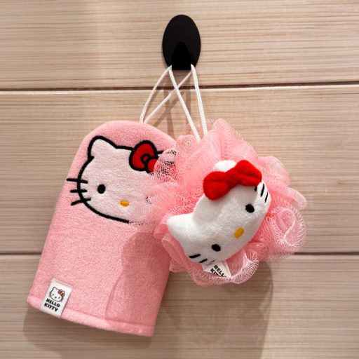 Hello Kitty Pink 3D fürdőszivacs, fürdőpamacs
