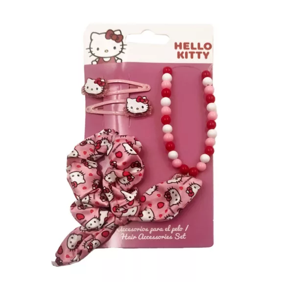 Hello Kitty Pink nyaklánc és hajkiegészítő szett Hello Kitty Pink nyaklánc és hajkiegészítő szett