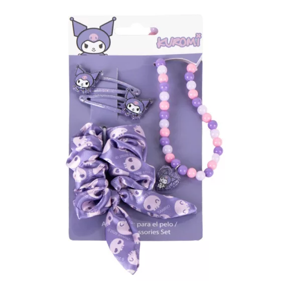 Hello Kitty Kuromi nyaklánc és hajkiegészítő szett Hello Kitty Kuromi nyaklánc és hajkiegészítő szett