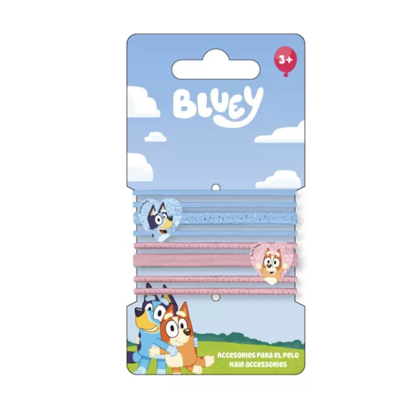 Bluey Heart hajgumi szett 8 db-os Bluey Heart hajgumi szett 8 db-os