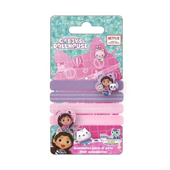 Gabi babaháza Cat Adventures hajgumi szett 4 db-os Gabi babaháza Cat Adventures hajgumi szett 4 db-os