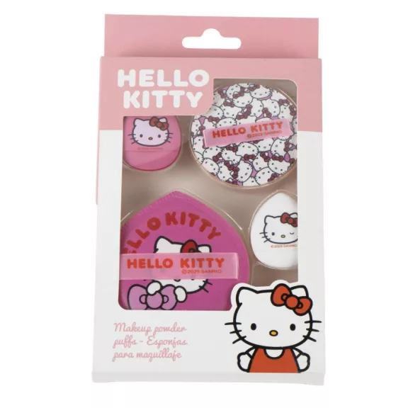 Hello Kitty Pink sminkszivacs szett 4 db-os Hello Kitty Pink sminkszivacs szett 4 db-os