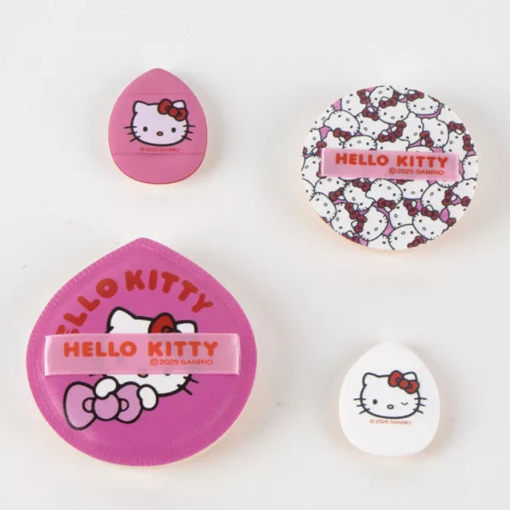 Hello Kitty Pink sminkszivacs szett 4 db-os