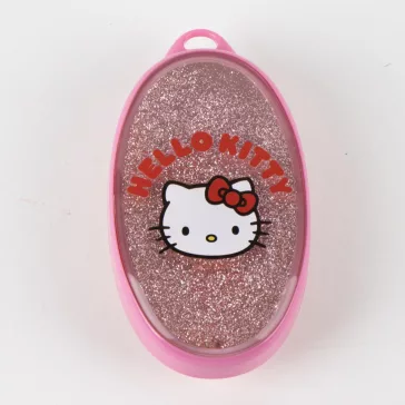 Hello Kitty Pink csillámos hajkefe 13 cm
