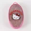 Hello Kitty Pink csillámos hajkefe 13 cm