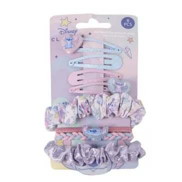   Disney Lilo és Stitch, A csillagkutya Cute Alien hajcsat, hajgumi szett 8 db-os