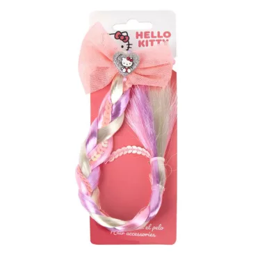 Hello Kitty Pink hajcsat műhajjal