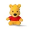 Disney Micimackó Yellow 3D plüss figura akasztóval, táskadísz 13 cm