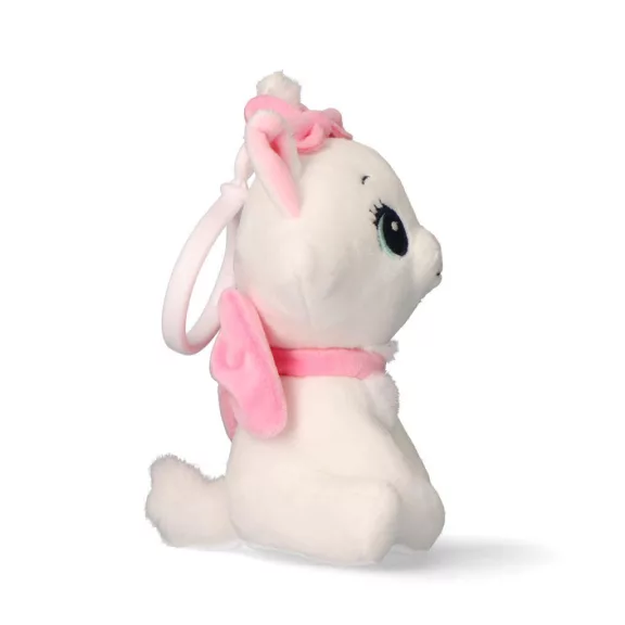 Disney Marie White 3D plüss figura akasztóval, táskadísz 13 cm